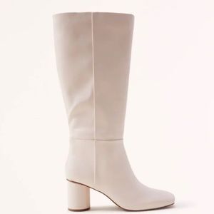 Abercrombie & Fitch Bone Leather Knee High Tall Boots Sz 11